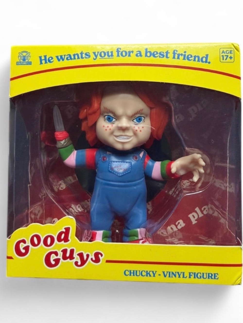 Chucky Collectible Good Guys Vinyl Figure - universal City Studios 4.7x3.5”